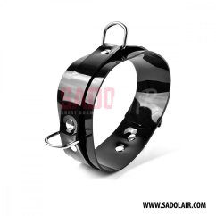 Lockable Collar Black PVC