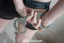 Steel police hand cuffs