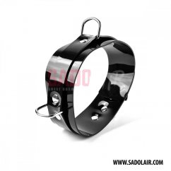 Lockable Collar Black PVC