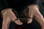 Steel police hand cuffs