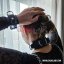 Lockable Wrist Cuffs Black PVC