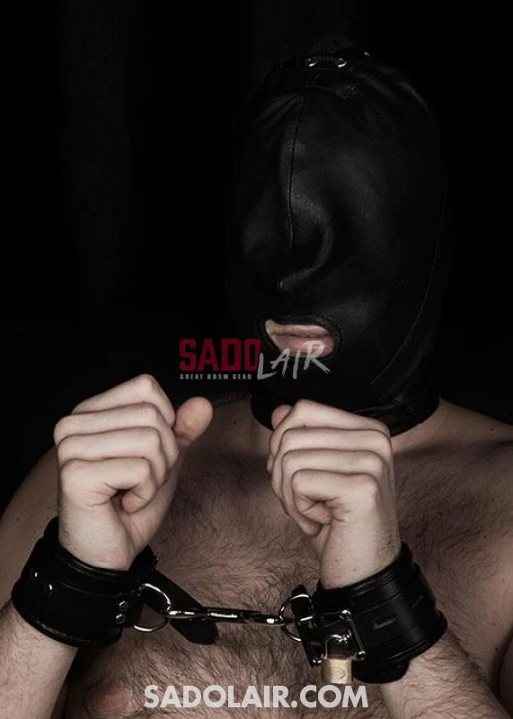 Leather hood open mouth