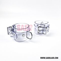 Lockable Wrist Cuffs Transparent PVC