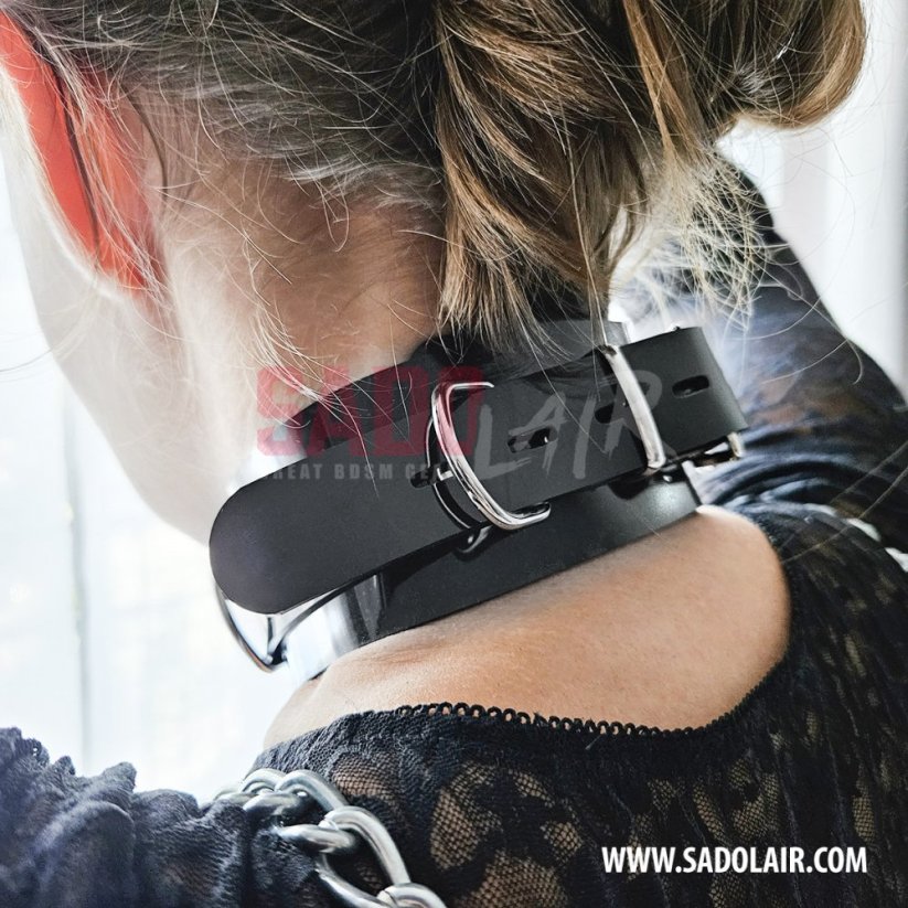 Lockable Collar Black PVC