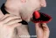 Leather gag with inner dildo style