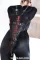 Leather armbinder with belts