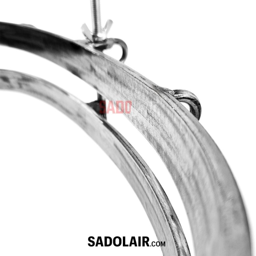 Steel Breast Clamp with Leather Chest Strap
