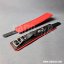 Leather Locking Padded BDSM Wrist Cuffs “Luxury” Red