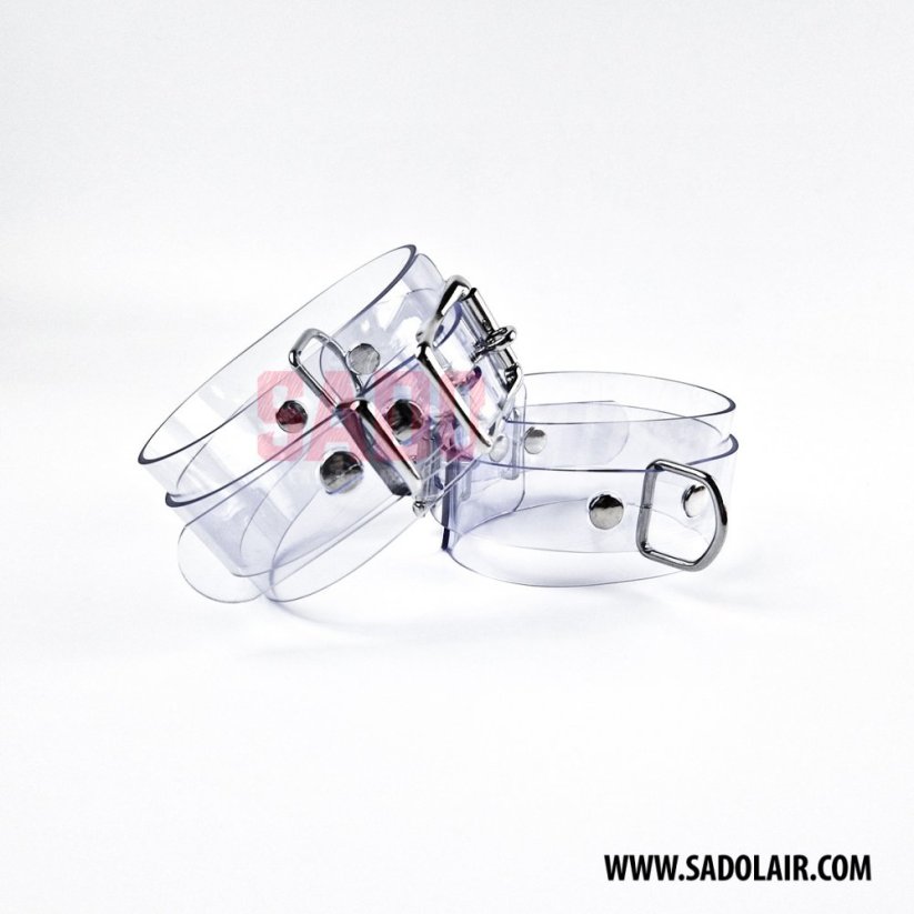 Lockable Ankle Cuffs Transparent PVC