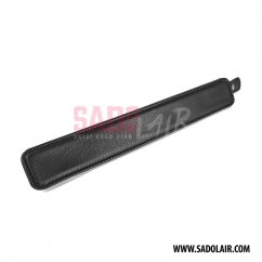 Leather padded collar “Softy” Black