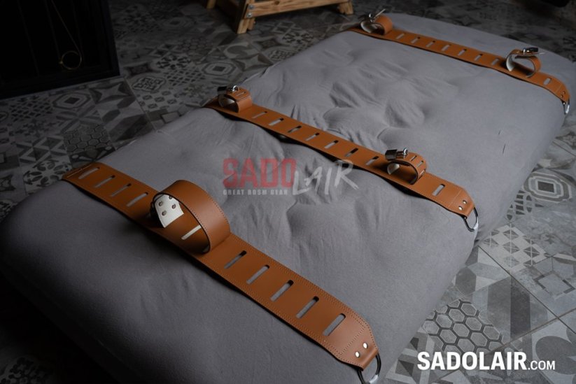 Heavy-Duty Leather Collar Simplex Klinik – Brown 40 - 58cm