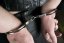 Steel police hand cuffs