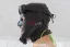 Leather hood with gag and blindfold