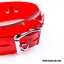 Lockable Collar Red PVC
