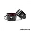 Lockable Ankle Cuffs Black PVC