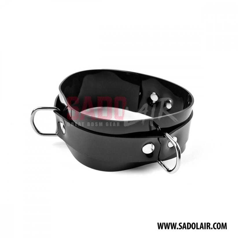 Lockable Collar Black PVC