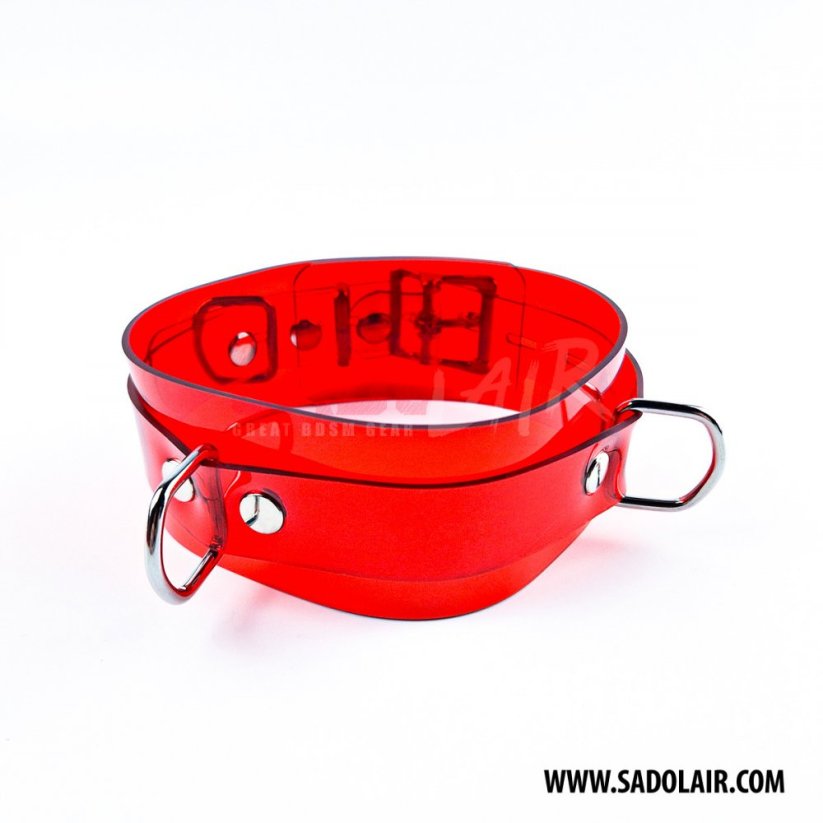Lockable Collar Red PVC
