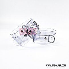 Lockable Ankle Cuffs Transparent PVC