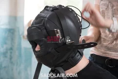 Deprivation hood with nose hole