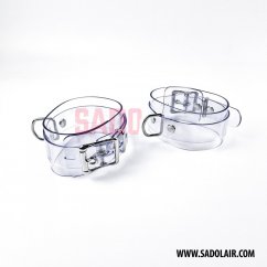 Lockable Ankle Cuffs Transparent PVC
