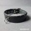 Leather Fetish Collar Carbon Black