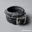 Leather Locking Padded BDSM Wrist Cuffs “Luxury” Black