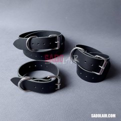 Leather Bondage Belt 40mm Black ( 50 - 120cm )