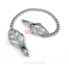 BDSM Nipple clamps with chain