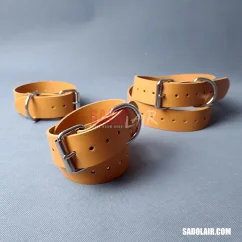 Leather Bondage Belt 40mm Brown ( 50 - 120cm )