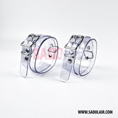 Lockable Wrist Cuffs Transparent PVC