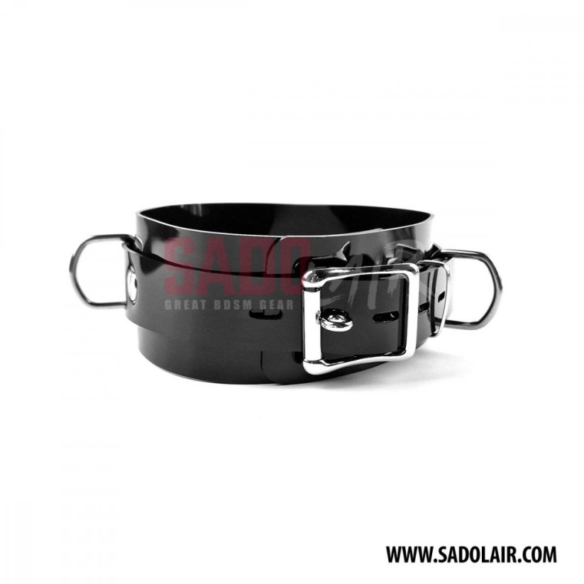 Lockable Collar Black PVC