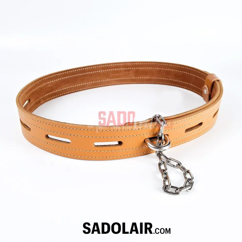 Massive Leather Restraint Belt for Police Handcuffs