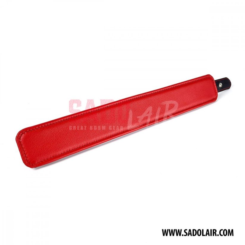 Leather padded collar “Softy” Red