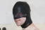 Leather hood open mouth and chin