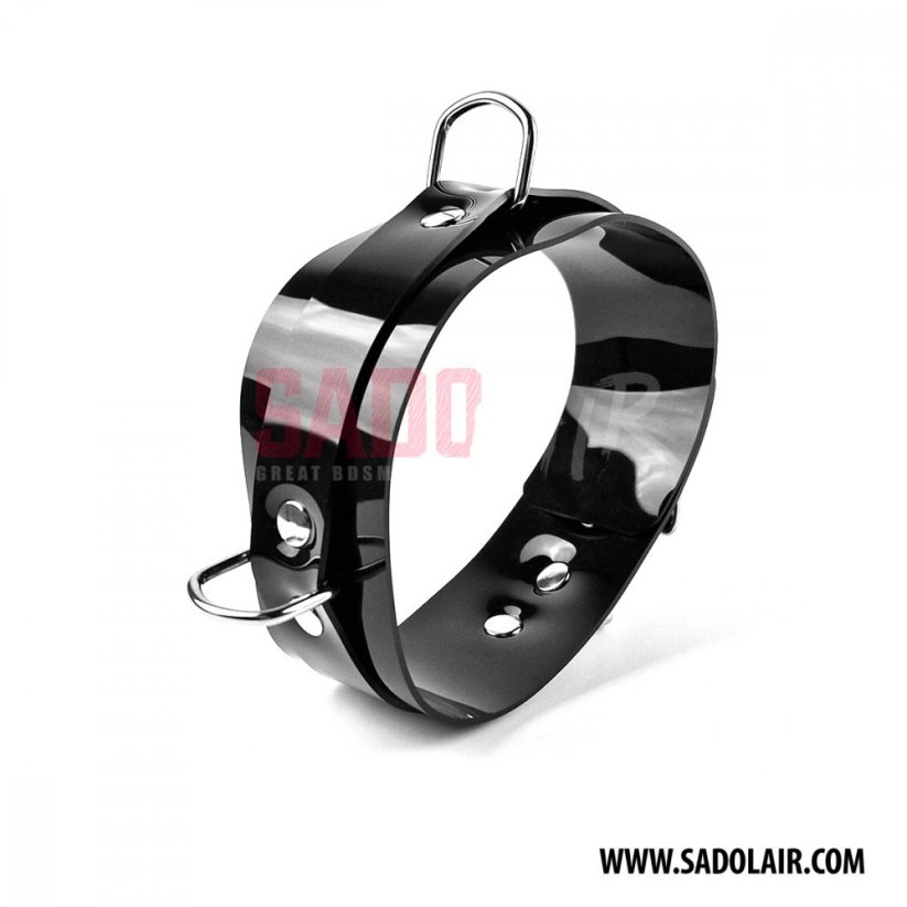 Lockable Collar Black PVC