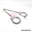 Steel police ankle cuffs