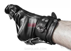 Bondage strict leather socks / cuffs