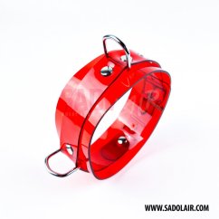 Lockable Collar Red PVC