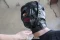 Deprivation hood with nose hole